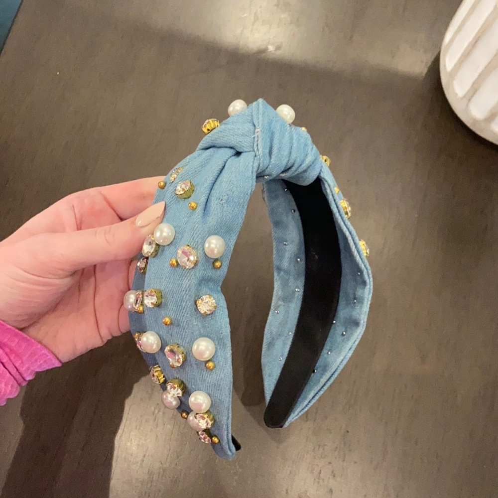 Denim headband